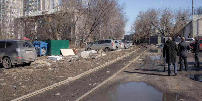 Глава района проинспектировал улицу на западной стороне Пушкино.