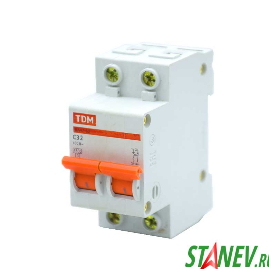 Автоматический выключатель ВА47-63 2Р 40А ТДМ