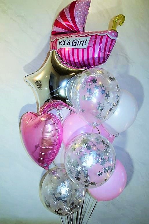 Воздушные шары на выписку из роддома