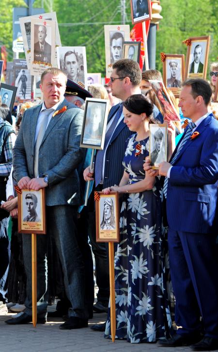 Бессмертный полк 9 мая 2016 года - Фото Пушкино