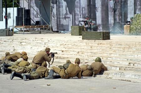 Реконструкция боя «Штурм Рейхстага» Пушкино 9 мая - фото Пушкино