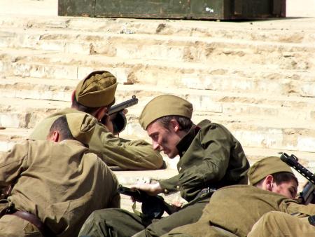 Реконструкция боя «Штурм Рейхстага» Пушкино 9 мая - фото Пушкино