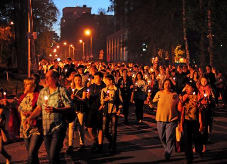 Свеча Памяти Пушкино 2016 год - фото Пушкино