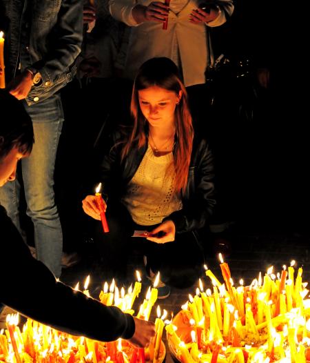 Свеча Памяти Пушкино 2016 год - фото Пушкино