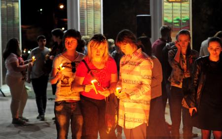 Свеча Памяти Пушкино 2016 год - фото Пушкино