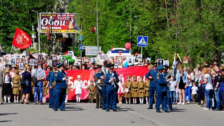 Бессмертный полк 9 мая 2016 года - Фото Пушкино