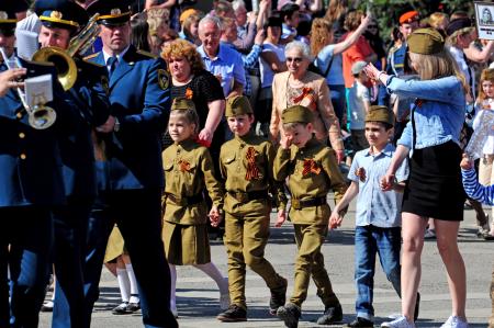 Бессмертный полк 9 мая 2016 года - Фото Пушкино