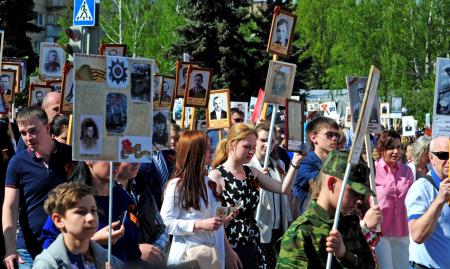Бессмертный полк 9 мая 2016 года - Фото Пушкино