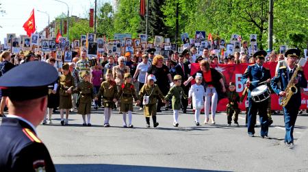 Бессмертный полк 9 мая 2016 года - Фото Пушкино