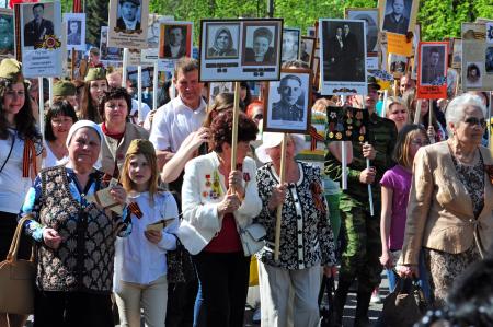 Бессмертный полк 9 мая 2016 года - Фото Пушкино