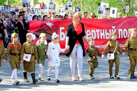 Бессмертный полк 9 мая 2016 года - Фото Пушкино