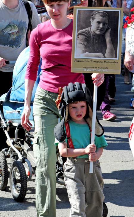 Бессмертный полк 9 мая 2016 года - Фото Пушкино