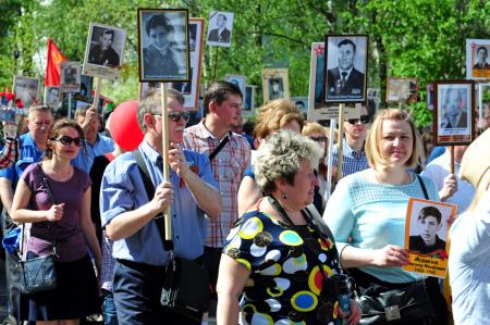 Бессмертный полк 9 мая 2016 года - Фото Пушкино