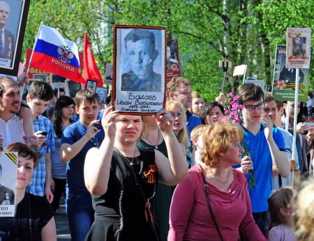 Бессмертный полк 9 мая 2016 года - Фото Пушкино