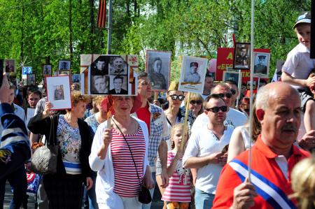 Бессмертный полк 9 мая 2016 года - Фото Пушкино