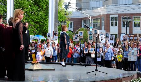 Бессмертный полк 9 мая 2016 года - Фото Пушкино