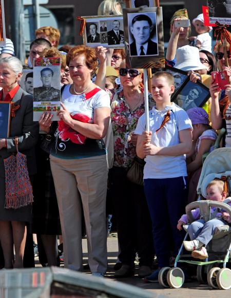Бессмертный полк 9 мая 2016 года - Фото Пушкино