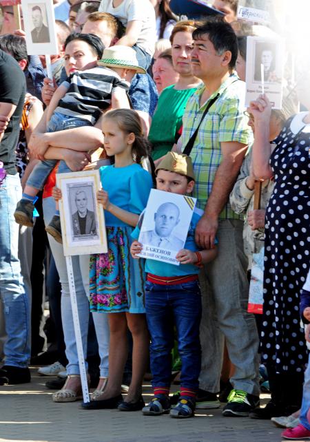 Бессмертный полк 9 мая 2016 года - Фото Пушкино