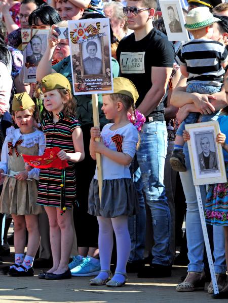 Бессмертный полк 9 мая 2016 года - Фото Пушкино