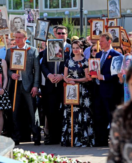 Бессмертный полк 9 мая 2016 года - Фото Пушкино