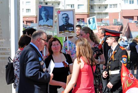 Бессмертный полк 9 мая 2016 года - Фото Пушкино