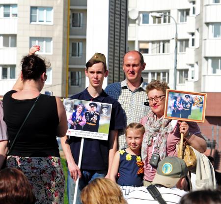 Бессмертный полк 9 мая 2016 года - Фото Пушкино