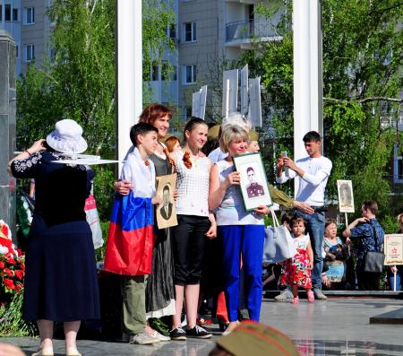 Бессмертный полк 9 мая 2016 года - Фото Пушкино