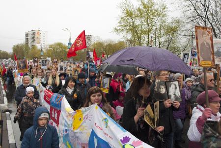 Бессмертный полк Пушкино 9 мая 2017 года - Фото Пушкино