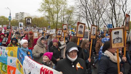 Бессмертный полк Пушкино 9 мая 2017 года - Фото Пушкино