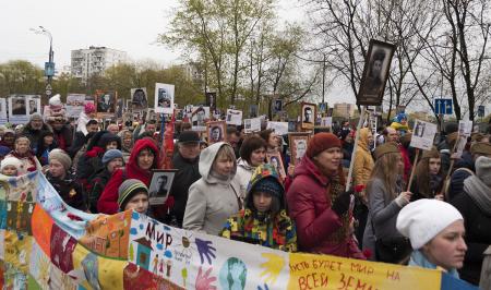 Бессмертный полк Пушкино 9 мая 2017 года - Фото Пушкино