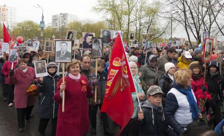 Бессмертный полк Пушкино 9 мая 2017 года - Фото Пушкино