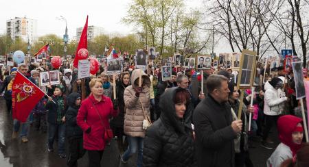 Бессмертный полк Пушкино 9 мая 2017 года - Фото Пушкино