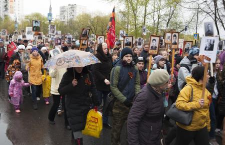 Бессмертный полк Пушкино 9 мая 2017 года - Фото Пушкино