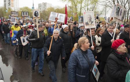 Бессмертный полк Пушкино 9 мая 2017 года - Фото Пушкино
