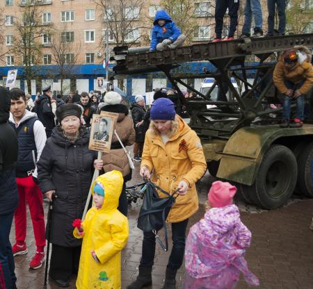 Бессмертный полк Пушкино 9 мая 2017 года - Фото Пушкино