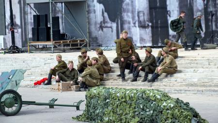 Реконструкция боя «Штурм Рейхстага» Пушкино 9 мая - фото Пушкино